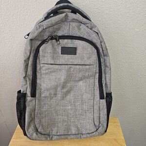 Matein Gray Laptop Backpack USB Charging Port Travel School Work Bag Anti Theft